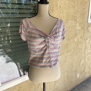 Forever 21+ Striped Crop Top